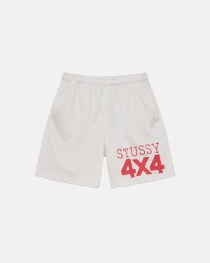 Stussy 4X4 Mesh Short Ženski Kratke Hlače Bež Slovenija | PBS-7545