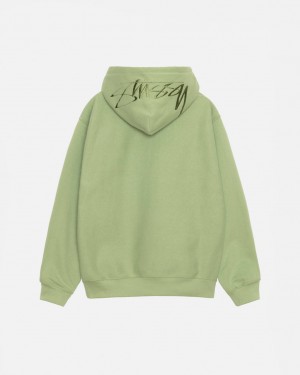 Stussy Back Hood Applique Hood Ženski Puloverji Zelene Slovenija | NTU-8610