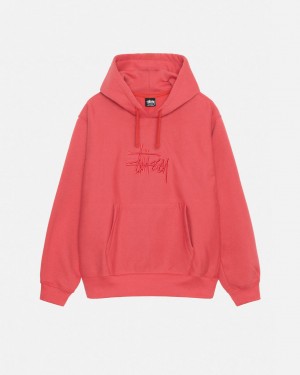 Stussy Basic Applique Hood Moški Puloverji Rdeče Slovenija | DRY-2555