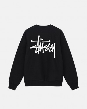 Stussy Basic Stussy Crew Moški Puloverji Črne Slovenija | KET-6129