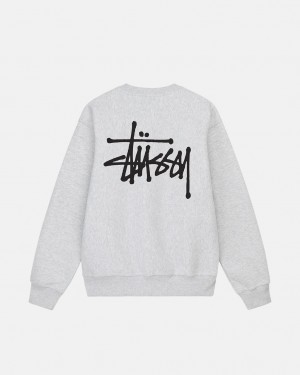 Stussy Basic Stussy Crew Ženski Puloverji Sive Slovenija | MIW-3189