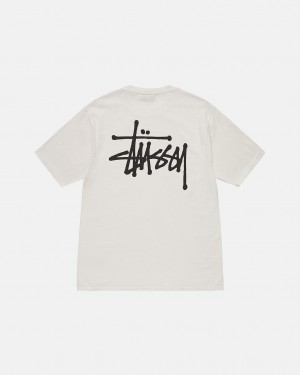 Stussy Basic Stussy Tee Moški T Shirt Bež Slovenija | SKR-3396