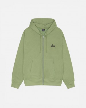 Stussy Basic Stussy Zip Hood Ženski Puloverji Zelene Slovenija | XYI-7633