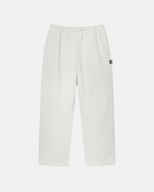 Stussy Beach Pant Brushed Cotton Moški Hlače Bež Slovenija | LTN-0738