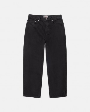 Stussy Big Ol' Jean Washed Canvas Moški Denim Črne Slovenija | PLS-1195