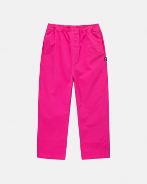 Stussy Brushed Beach Pant Moški Hlače Roza Slovenija | ANF-0903