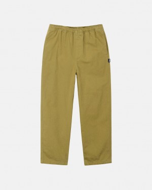 Stussy Brushed Beach Pant Ženski Hlače Temno Olivno Zelene Slovenija | KRT-4569