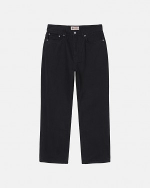 Stussy Classic Jean Overdyed Moški Hlače Črne Slovenija | PWB-6426