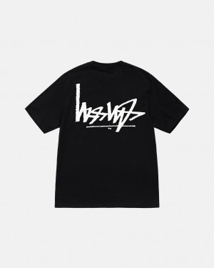 Stussy Flipped Tee Ženski T Shirt Črne Slovenija | LHX-7233