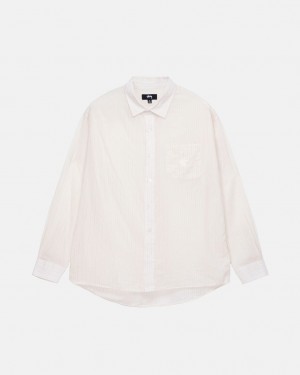 Stussy Light Weight Classic Shirt Moški Srajce Bele Slovenija | EEQ-7531