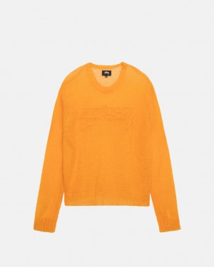 Stussy Loose Knit Sweater Moški Puloverji Oranžne Slovenija | PFU-9636