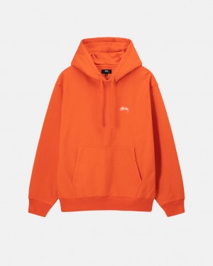 Stussy Overdyed Stock Logo Hoodie Moški Pulover s Kapuco Oranžne Slovenija | MUT-0728