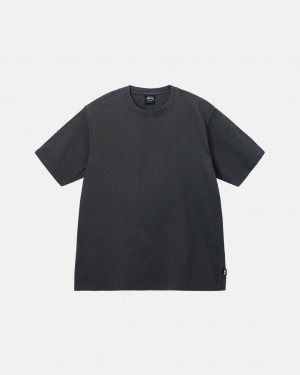 Stussy Pigment Dyed Crew Moški T Shirt Črne Slovenija | VSU-1416