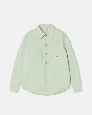 Stussy Podloženo Tech Over Shirt Moški Srajce Zelene Slovenija | HFS-1077