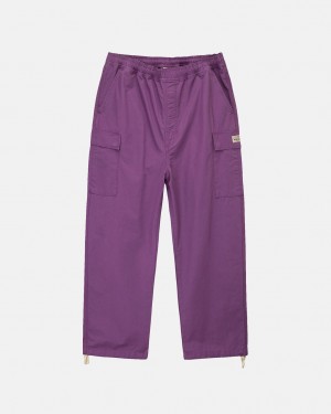 Stussy Ripstop Cargo Beach Pant Ženski Hlače Vijolične Slovenija | NFP-1144