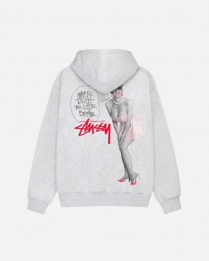 Stussy Skate Tough Hoodie Ženski Pulover s Kapuco Sive Slovenija | AIB-5553