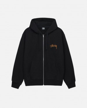 Stussy Skate Tough Zip Hoodie Ženski Pulover s Kapuco Črne Slovenija | UKA-3634