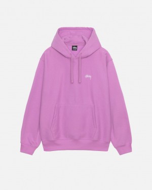 Stussy Stock Logo Hood Moški Puloverji Vijolične Slovenija | GAY-9427