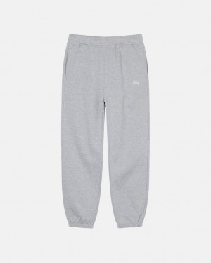 Stussy Stock Logo Sweatpant Moški Trenirke Sive Slovenija | BZC-5131