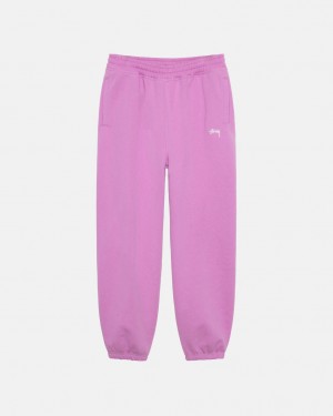 Stussy Stock Logo Sweatpant Moški Trenirke Vijolične Slovenija | UDI-3249