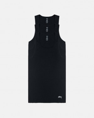 Stussy Stussy Tank Undershirt Ženski Srajce Črne Slovenija | JNI-3550