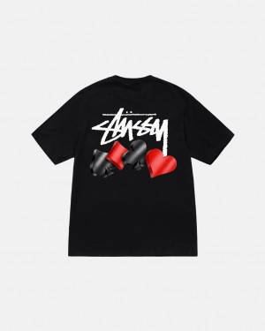 Stussy Suits Tee Moški T Shirt Črne Slovenija | RBM-0040