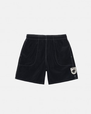 Stussy Surfman Patch Water Short Moški Kopalke Črne Slovenija | WWQ-3698