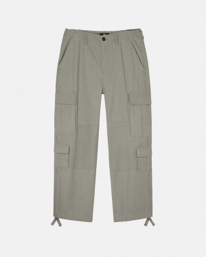 Stussy Surplus Cargo Ripstop Moški Hlače Olivno Zelene Slovenija | DXJ-1845