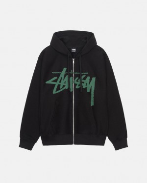 Stussy Venus Zip Hood Moški Puloverji Črne Slovenija | LJZ-9172