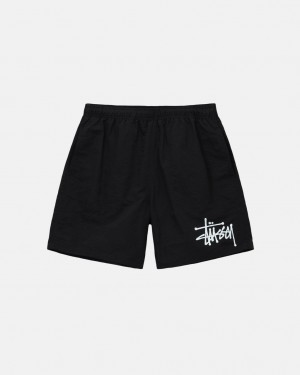 Stussy Water Short Big Basic Moški Kratke Hlače Črne Slovenija | AMG-5105