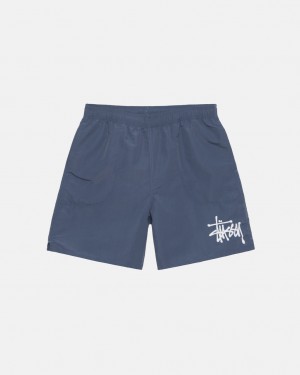 Stussy Water Short Big Basic Moški Kratke Hlače Temno Modre Slovenija | FPI-5606