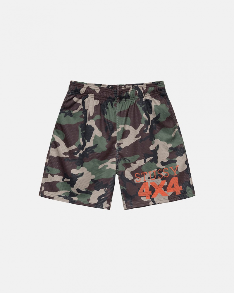 Stussy 4X4 Mesh Short Moški Kratke Hlače Maskirni Vzorec Slovenija | PYL-4972