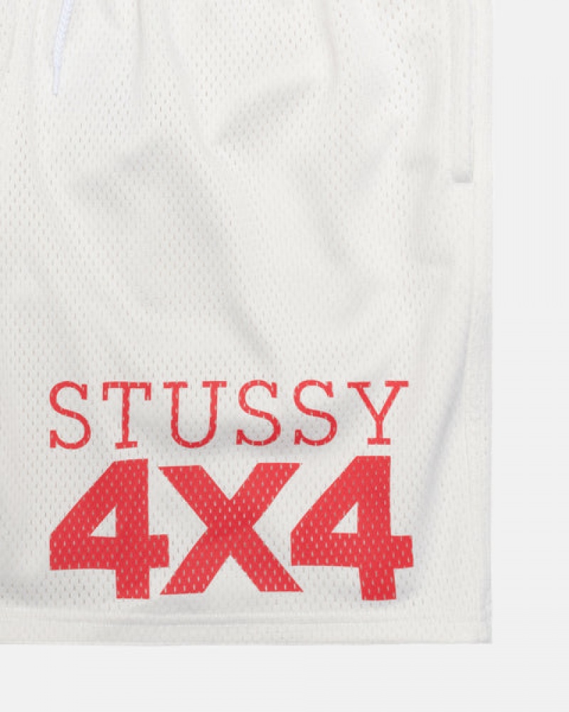 Stussy 4X4 Mesh Short Ženski Kratke Hlače Bež Slovenija | PBS-7545