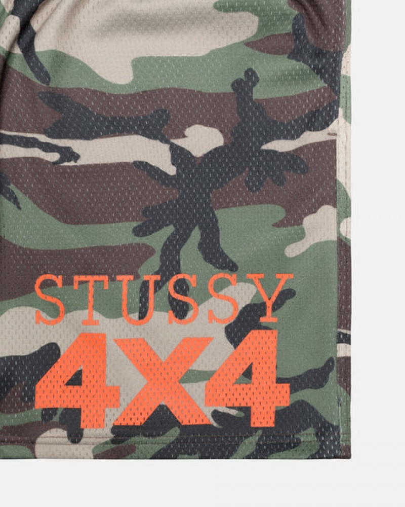 Stussy 4X4 Mesh Short Ženski Kratke Hlače Maskirni Vzorec Slovenija | SUI-8032