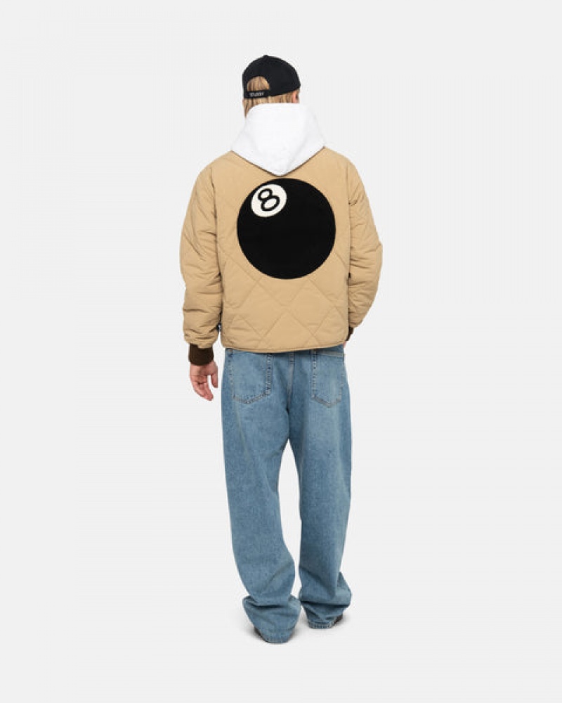 Stussy 8 Ball Prešite Liner Jacket Moški Jakne Rjave Slovenija | WNT-3281