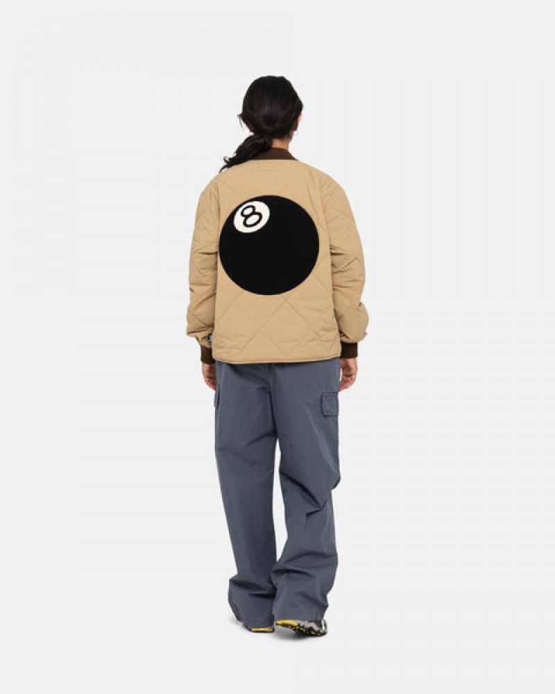 Stussy 8 Ball Prešite Liner Jacket Moški Jakne Rjave Slovenija | WNT-3281