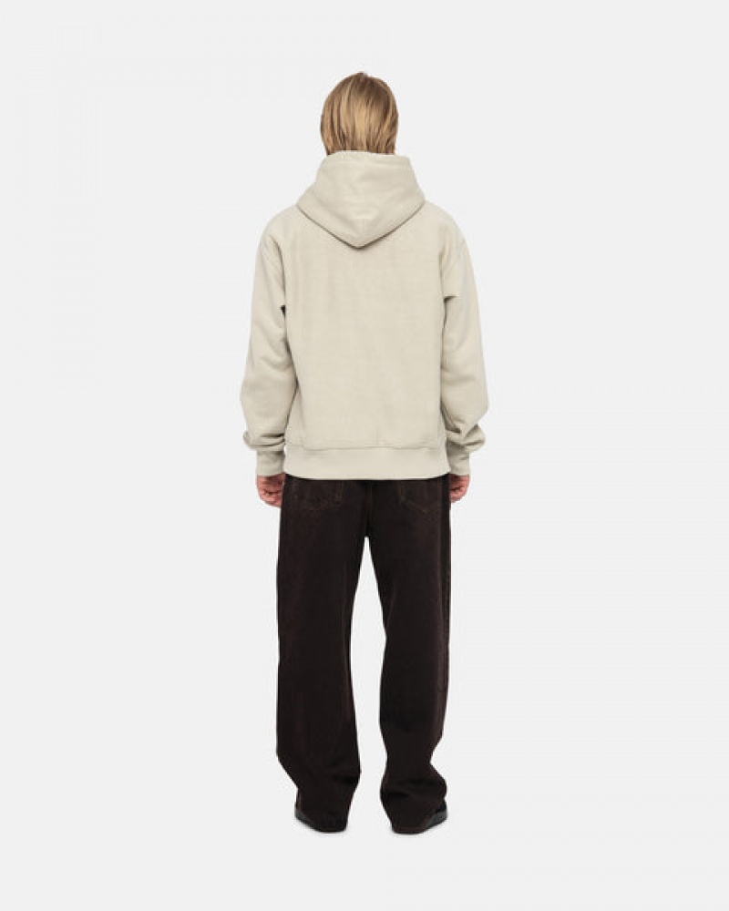 Stussy Basic Applique Hood Moški Puloverji Kaki Slovenija | OAB-3397