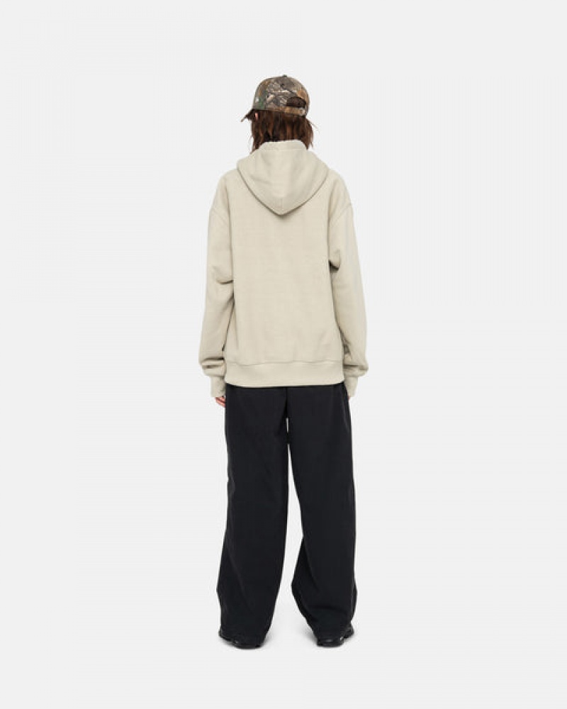 Stussy Basic Applique Hood Moški Puloverji Kaki Slovenija | OAB-3397