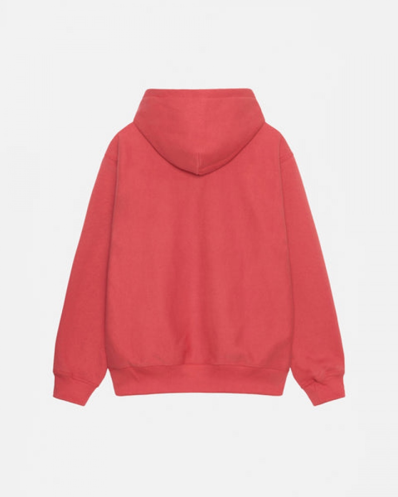 Stussy Basic Applique Hood Ženski Puloverji Rdeče Slovenija | QWJ-8423