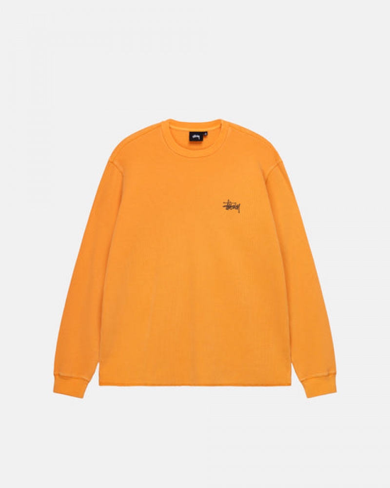 Stussy Basic Stock Ls Thermal Ženski Topi Oranžne Slovenija | UFE-7782