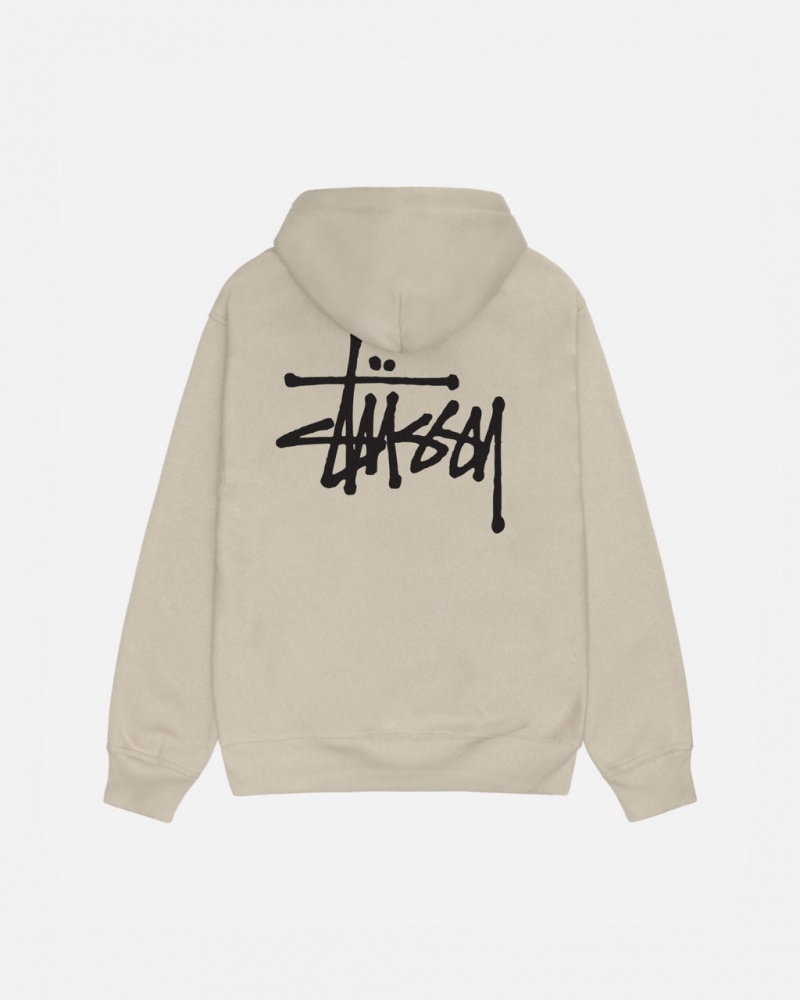 Stussy Basic Stussy Hood Ženski Puloverji Kaki Slovenija | DRG-2907