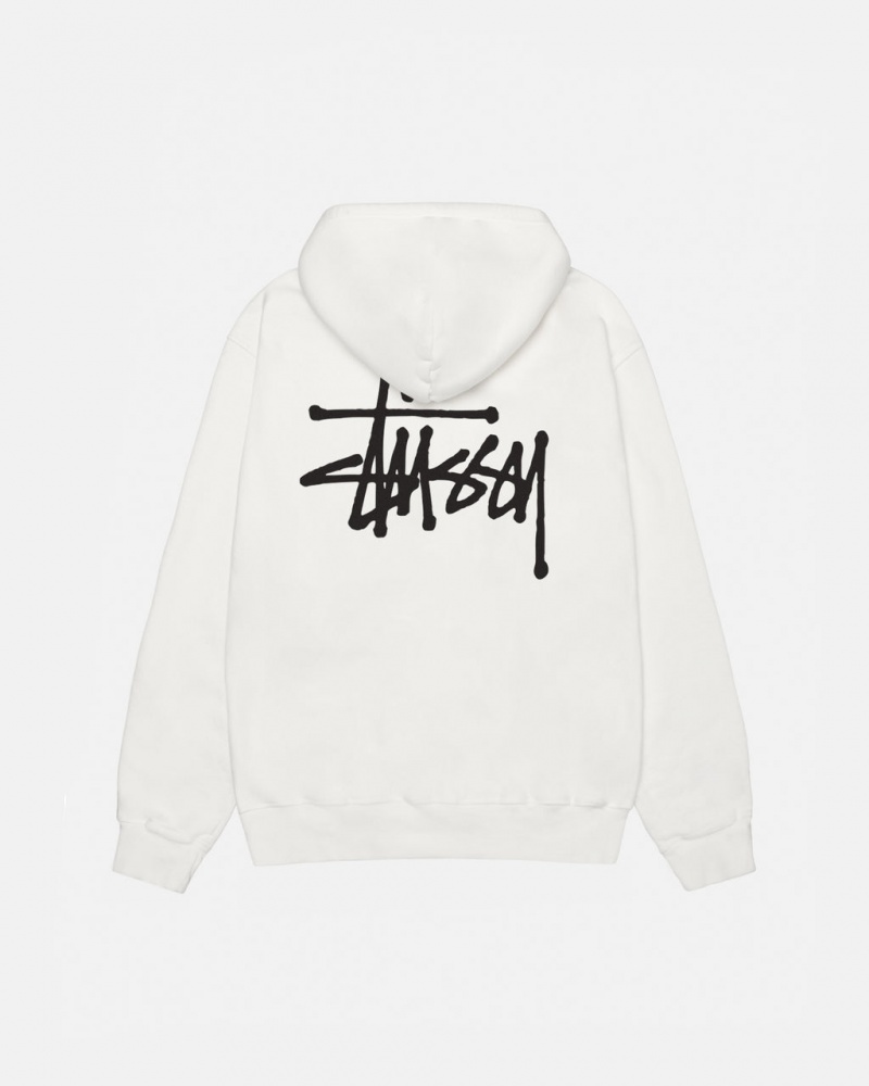 Stussy Basic Stussy Hoodie Pigment Dyed Moški Pulover s Kapuco Bež Slovenija | XWE-7550