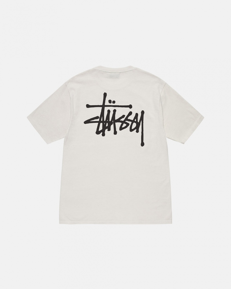 Stussy Basic Stussy Tee Ženski T Shirt Bež Slovenija | ZAM-6141