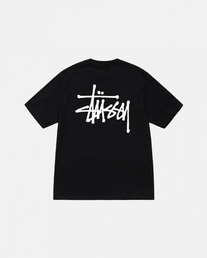 Stussy Basic Stussy Tee Ženski T Shirt Črne Slovenija | YJS-6738