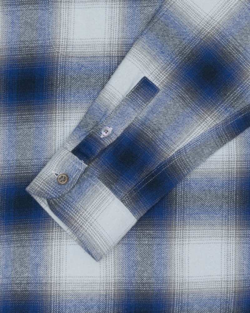 Stussy Bay Plaid Shirt Ženski Srajce Temno Modre Slovenija | IJI-8661