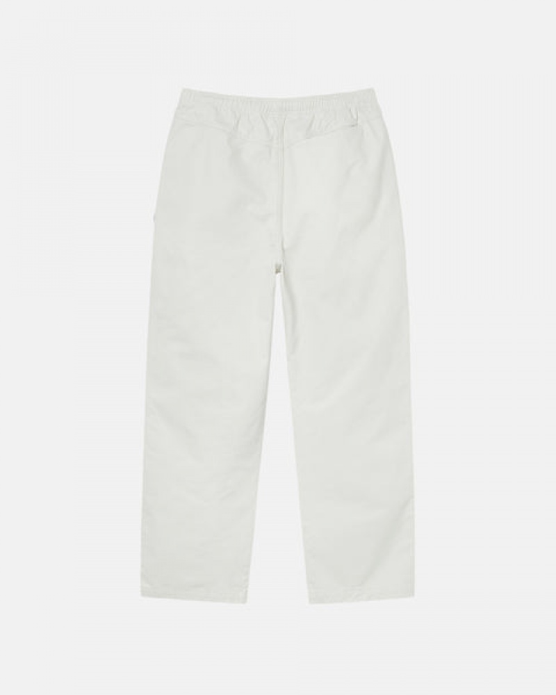 Stussy Beach Pant Brushed Cotton Moški Hlače Bež Slovenija | LTN-0738