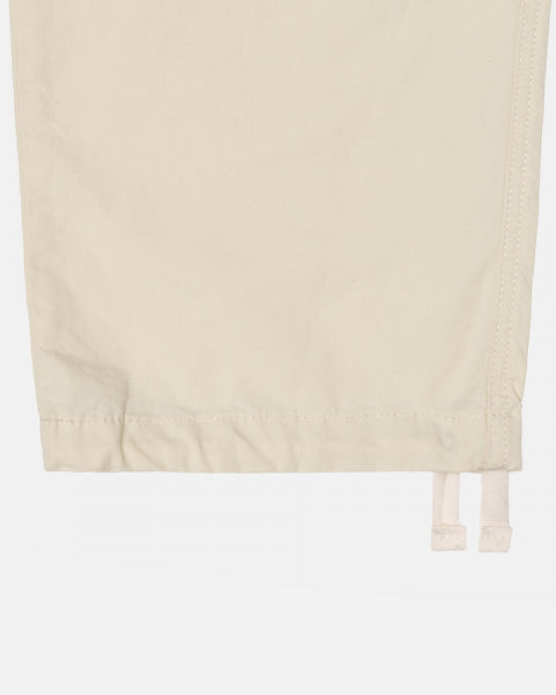 Stussy Beach Pant Ripstop Cargo Moški Hlače Kremna Slovenija | UZT-9563