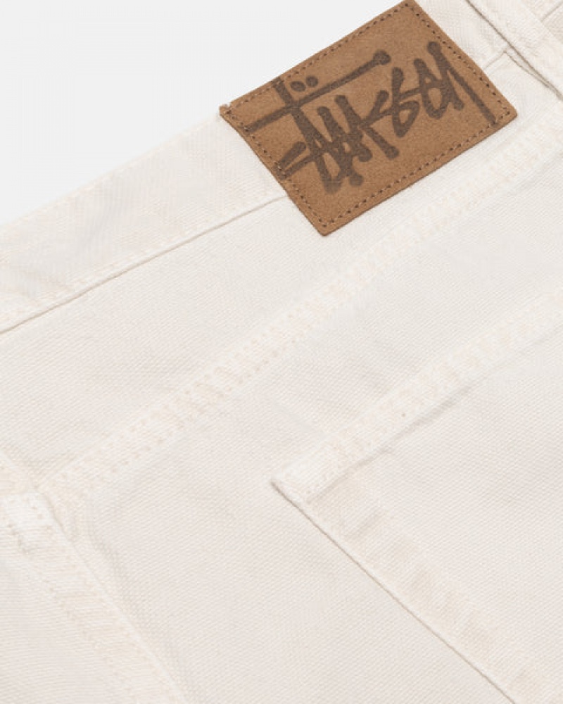 Stussy Big Ol' Jean Washed Canvas Moški Denim Bež Slovenija | NEK-6044