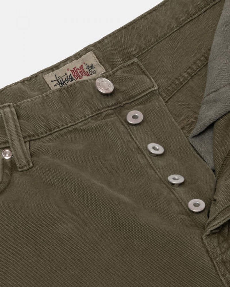 Stussy Big Ol' Jean Washed Canvas Moški Denim Olivno Zelene Slovenija | GSV-3419