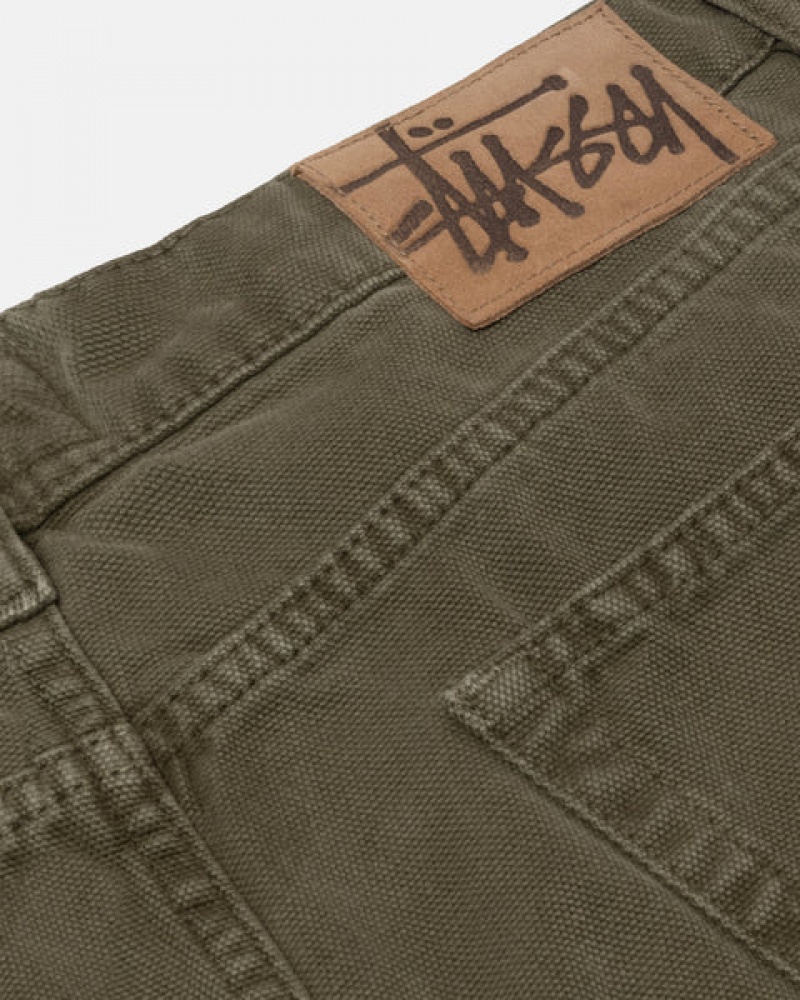 Stussy Big Ol' Jean Washed Canvas Moški Denim Olivno Zelene Slovenija | GSV-3419